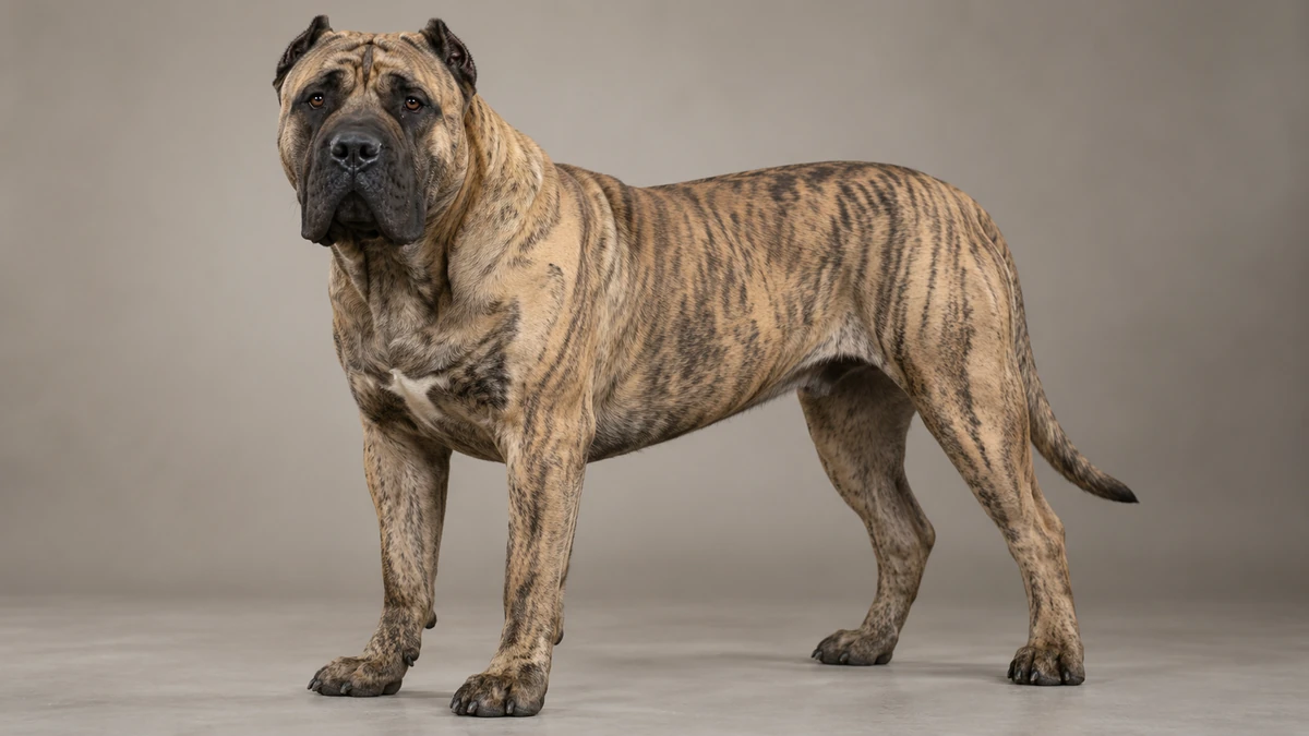 Presa Canario köpek — açık brindle renk