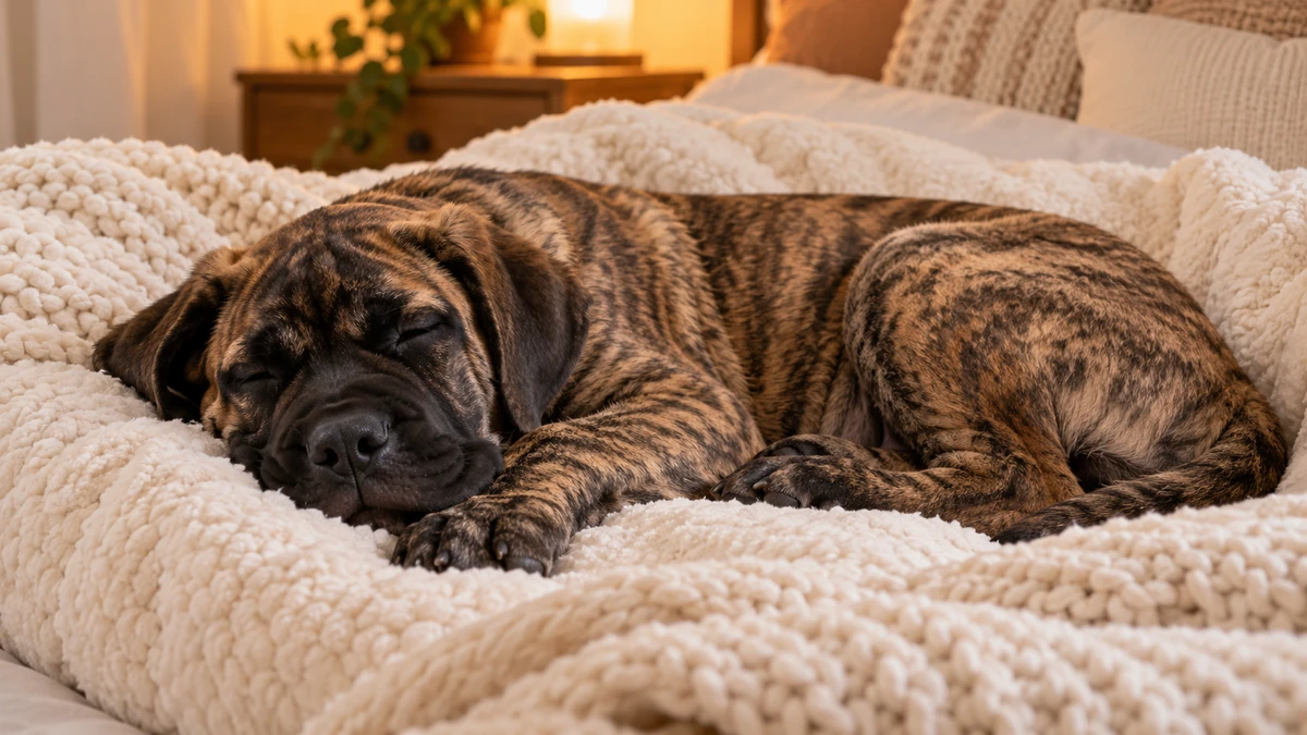Presa Canario ilan — uyuyan Presa Canario yavru ilan fotoğrafı